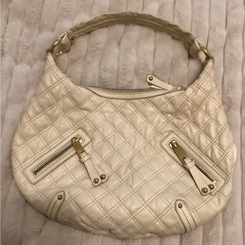 Marc Jacobs Collection Quilted Large Hobo Banana